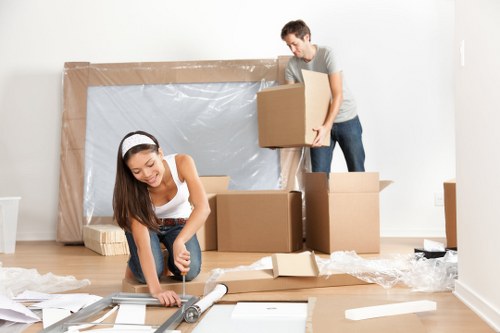 Removal van ready for a same day move in Uxbridge