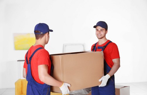 Removal team preparing a house move in Uxbridge