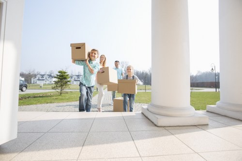 Professional movers handling a property relocation in the Uxbridge area