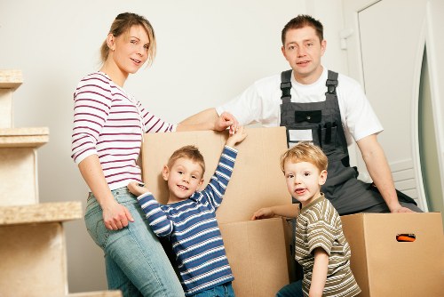 Moving day setup for a home removal service in Uxbridge