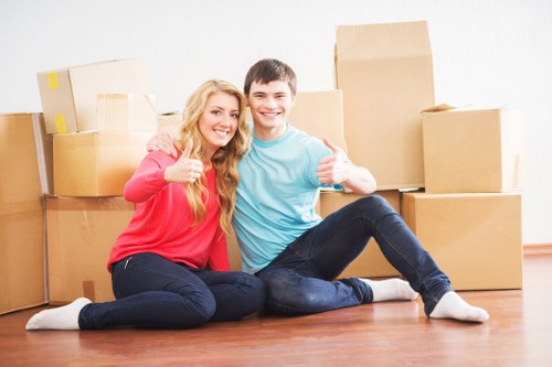 Careful handling of large furniture during a move in Uxbridge
