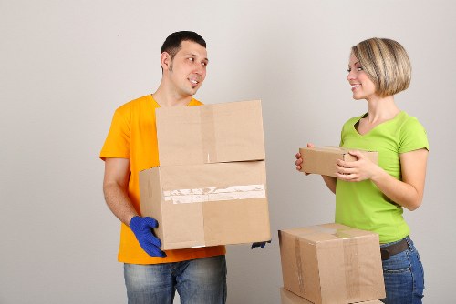 Furniture being moved from a residential property in Uxbridge