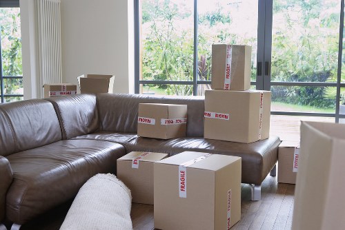 Removal van at a Uxbridge home with access considerations